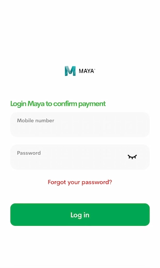 🍀Step 3: enter your mobile number and password.