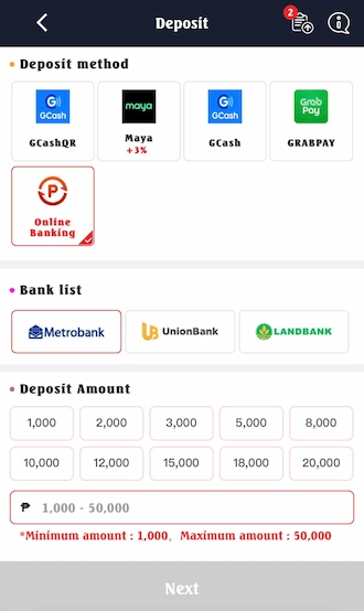🍀Step 1: choose the payment method via Online Banking.