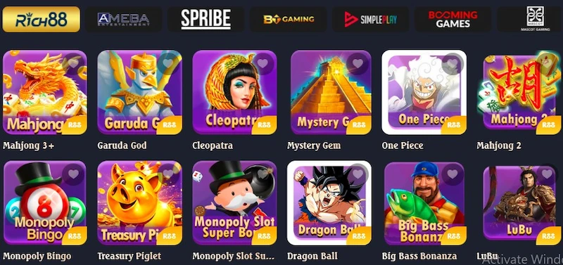 Variety of Online Games